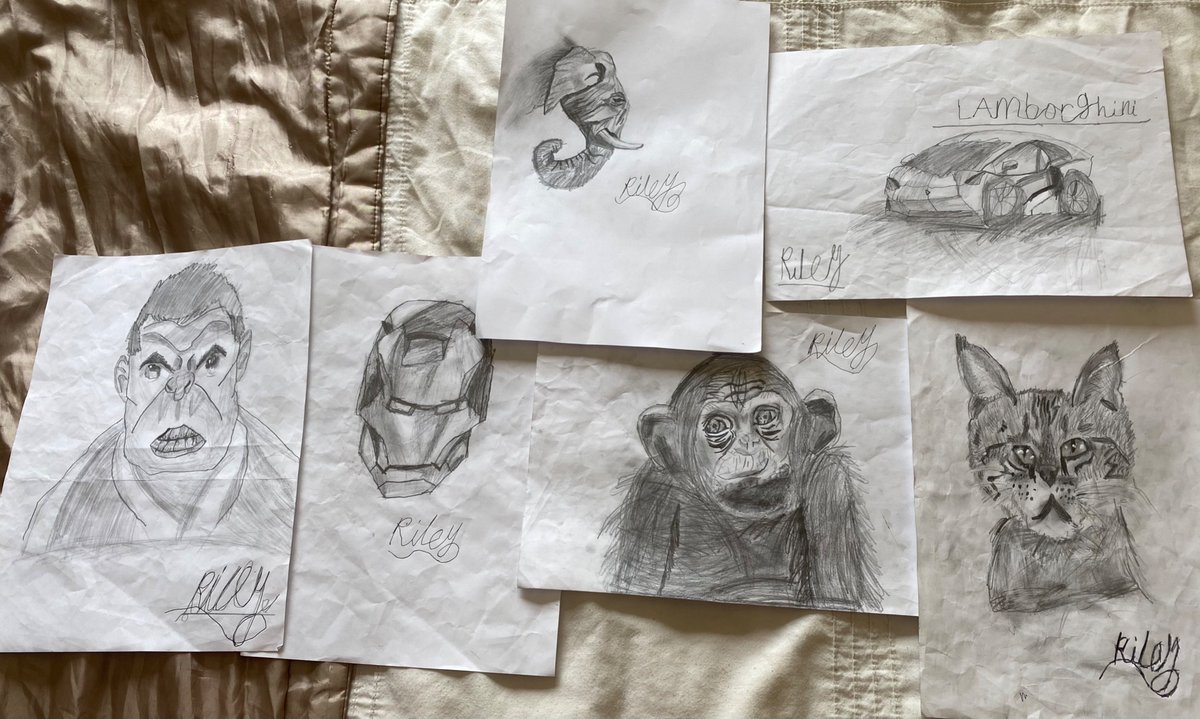 sophP18's tweet photo. Had to share these amazing drawings rileys done during the school holidays.  #buddingartist @st_michaels_ce https://t.co/ZmK5fdE7UD