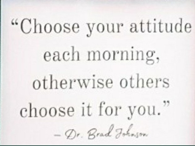 Speaking in beautiful Harrisonburg VA today.   I choose a positive uplifting  attitude today!