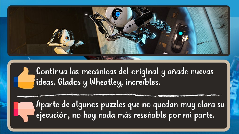 cctron_games's tweet photo. 11. Portal 2 (#SteamDeck)
Se aprecia que después del éxito de la primera parte, Valve dedicó recursos y dinero a esta continuación.
Más puzzles y situaciones para darle al coco aderezados con los comentarios de Glados y Wheatley.
Un 10 a su diseño.
#Portal2 #microreview https://t.co/4DlhkuzGwd