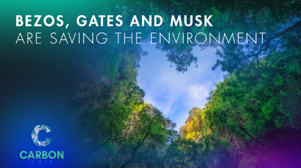 CarbonCo5's tweet photo. Bezos, Gates and Musk are saving the environment

The richest entrepreneurs are investing their billions into sustainable development and reducing humanity’s carbon footprint! The number of projects dedicated to fighting climate change empower everyone

#carboncredits #carbon https://t.co/w4pTEpMIC5