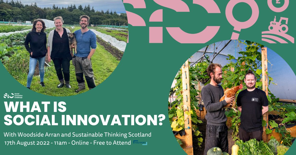 Firstport's tweet photo. We're hosting a discussion with @STS_CIC &amp; @Woodsidearran this Wednesday from 11am, on how social innovation can help rural communities in Scotland. 

Join us online at https://t.co/pjmOL4koGO to find out how passion and creativity can fuel success. #FirstportSIC #SocENT https://t.co/CDhNS9L1bB