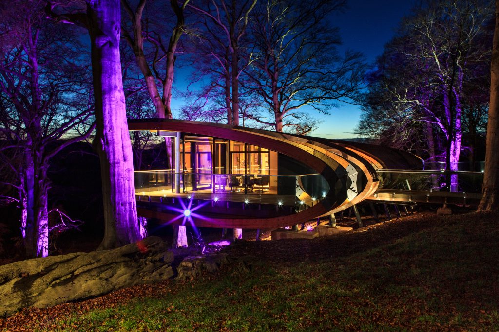 The multi award winning Blackburn Wing is a 2000 sq. ft treehouse shaped like an aeroplane wing and nestled in ancient woodland at the heart of the Bowcliffe Estate. It provides stunning views and is the perfect location for your next corporate meeting. bowcliffehall.co.uk/events/venue-s…