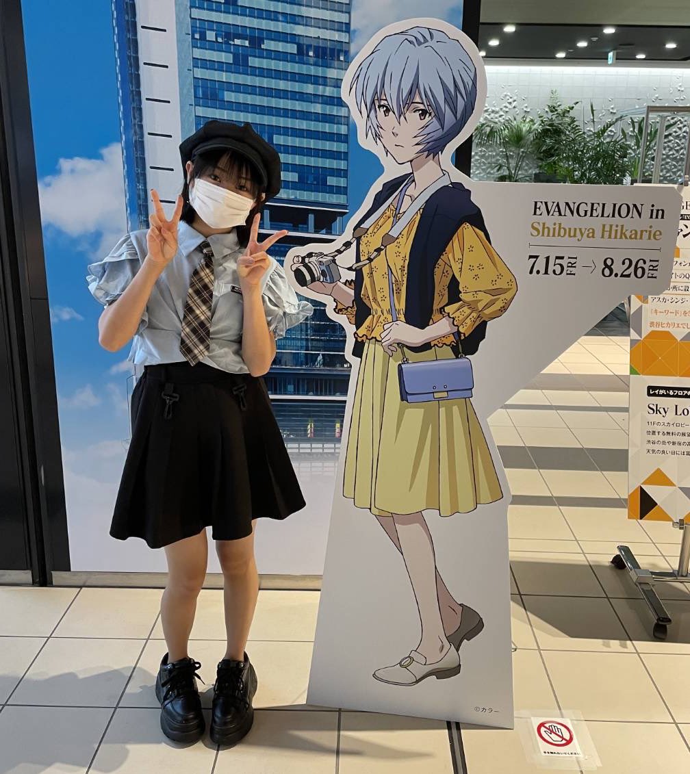 今日エヴァ歌った！！ 楽しかった💕 ↓レイ💙 #高嶺のなでしこ #た