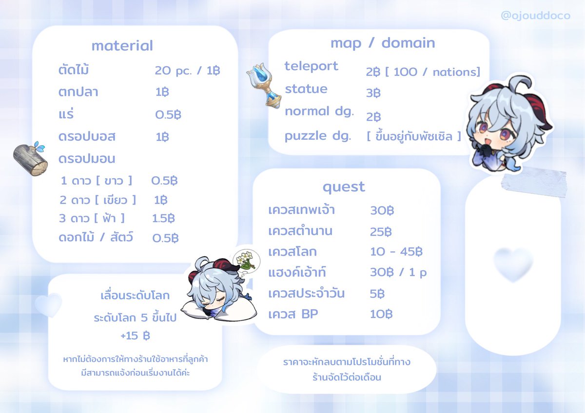 오조 รับเล่นเกนชิน close ! tweet media