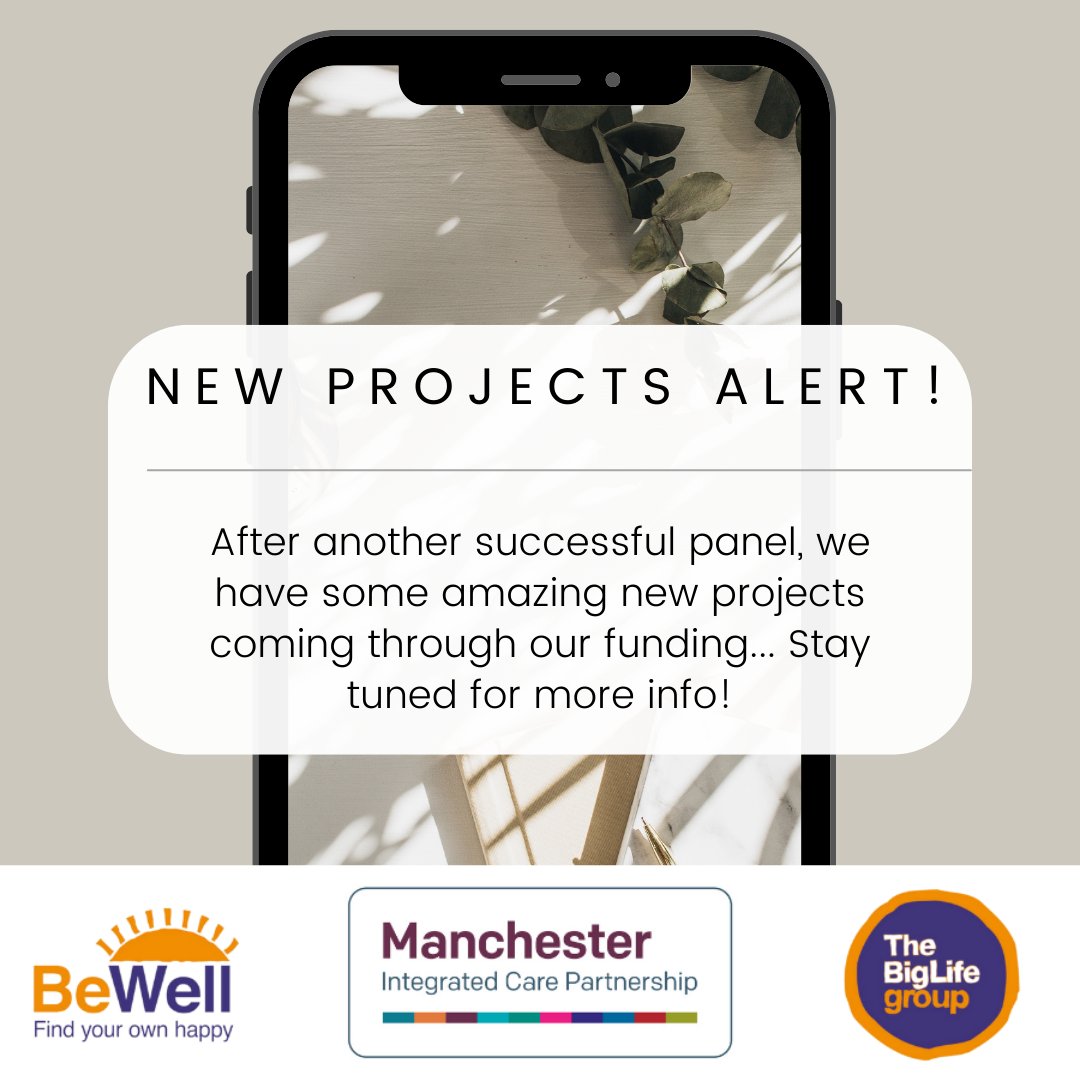 AnnalisePennin3's tweet image. Have you heard.. we have even more exciting new projects coming through our funding with @BigLifeTweets and @ManchesterICP✨
Keep following our posts for more info.. 
#socialprescribing #manchester #MICP #funding #community #support