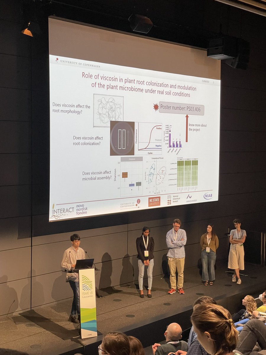 GuanYing30's tweet photo. I was very lucky to have the opportunity to do a short presentation to promoting my poster at #ISME18. If you are also at #ISME18 Lausanne, welcome to visit my poster: PS03.406 today! https://t.co/3secM9sNk0