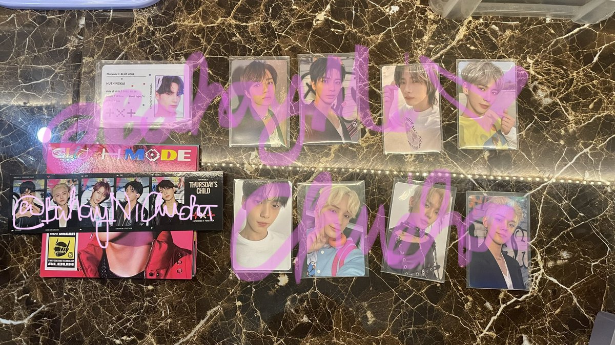 BahayNiChucha's tweet photo. WTS LFB PH ONLY help rt @TXTMarketPH @TXTMERCH_RTPH @TXTMERCHRT 

TXT photocards and rare / limited photostrip from m2 tcc 😙 all from first press

set - ₱6200 (1 wk) / ₱6000 (payo)

rfs: need money for rent / essentials 🙄 inflation iz real

see photo for the photocards https://t.co/4Jbz7cjJzP
