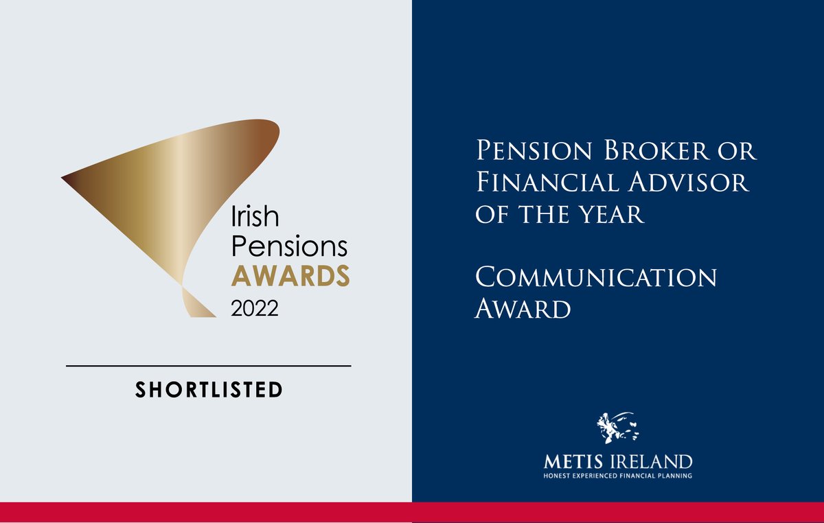 We're thrilled to have been shortlisted at the #IrishPensionAwards 2022 for both 'Pension Broker or Financial Advisor of the Year' and the 'Communication Award'. It's an honour to make the shortlist – looking forward to the awards ceremony in November! 💃🏻🕺🏻 @EuropeanPension