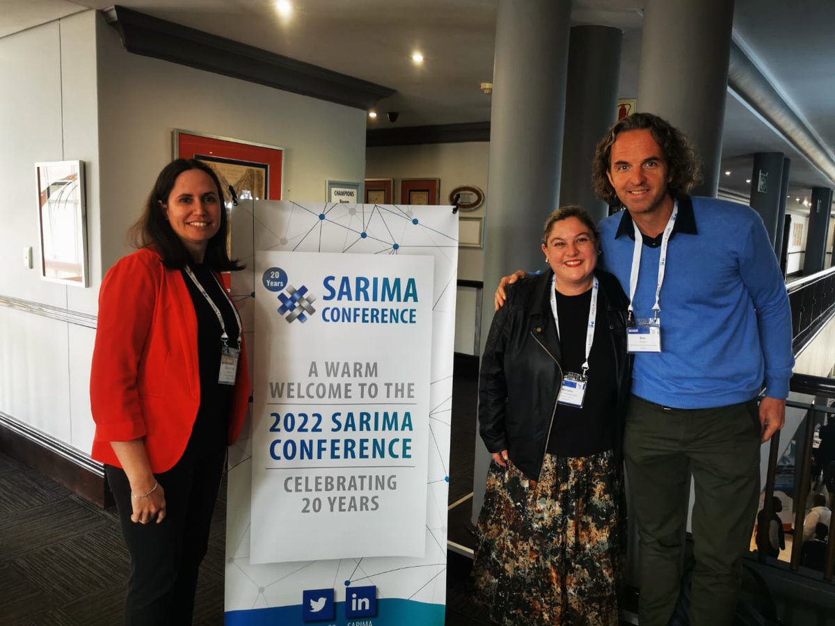 TReMORProject's tweet photo. IRMSDP ReMPro's @TReMORProject team members meeting up last week @SARIMA20's annual conference on Johannesburg.

From left to right: Caz McNamara, Marijke Hunter-Husselmann &amp; Bas Rijnen. 

#SouthAfrica #Namibia #SADC https://t.co/MX48NNT3xJ