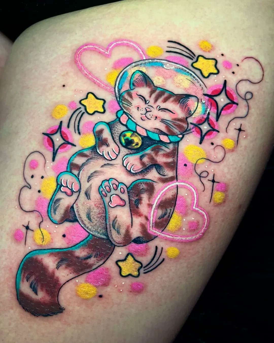 Lucky Cat Tattoo by Josh Henderson at Black Cobra in North Little Rock, AR  : r/tattoos