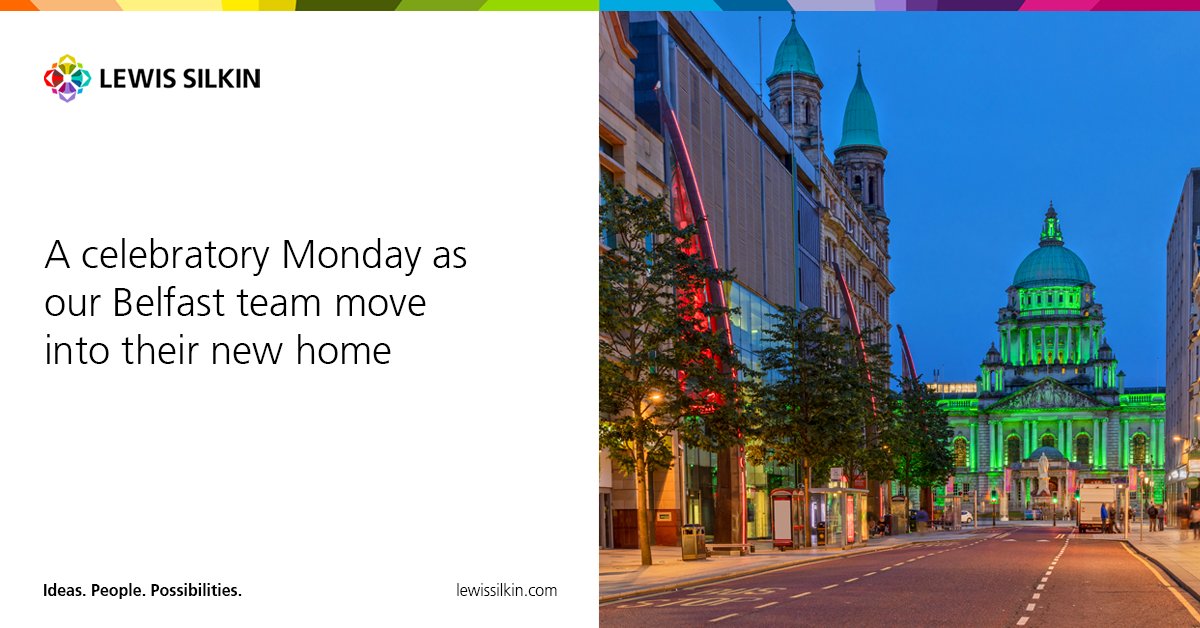 LewisSilkin's tweet photo. Our Belfast team is moving into their new home today 🎉

Read our full press release here: https://t.co/FU3EHxDtwu 

#lewissilkin #northernireland https://t.co/Bp9uIwQgeV