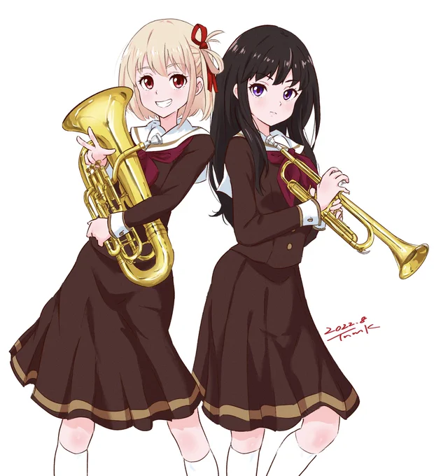 幻覚 その2#リコリコ#リコリス・リコイル#響けユーフォニアム 