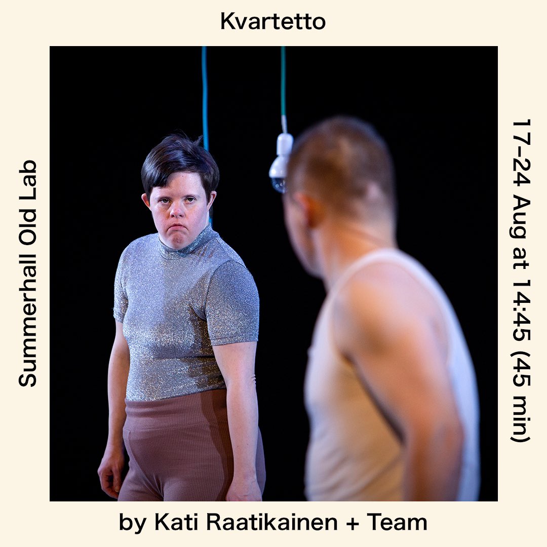 ONLY 6 SHOWS! 𝙆𝙫𝙖𝙧𝙩𝙚𝙩𝙩𝙤  - Four individuals who perceive and interact with the world slightly differently meet on stage to dance together and alone, to surrender to motion that arises from their own uniqueness, longing and love. <a href="/Summerhallery/">Summerhall</a> #disabledartists