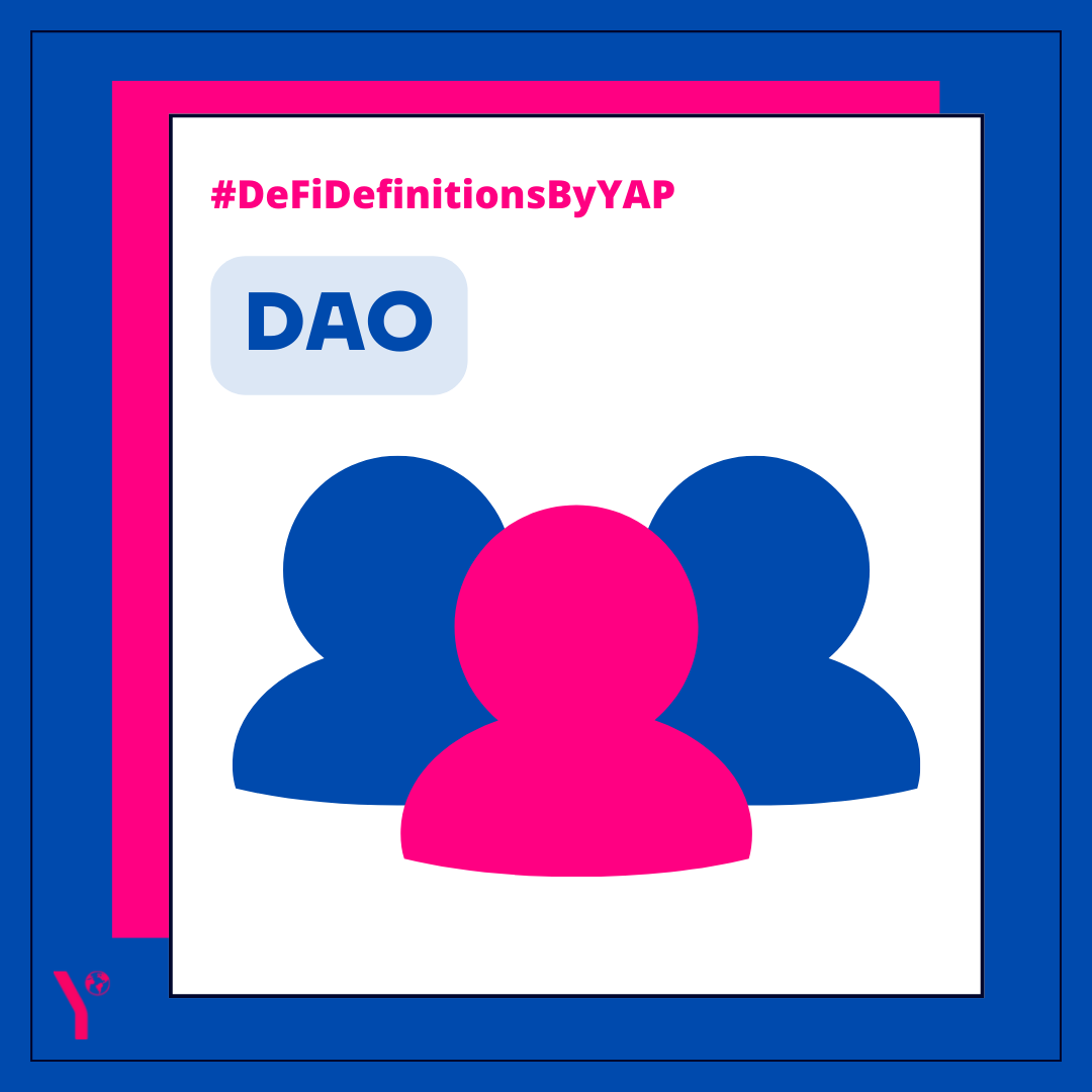 YAPGlobalTeam's tweet photo. GM! Letโs kick off the week with #DeFiDefinitionsByYAP ๐
What are DAOs? ๐ค
*This week's definition is written by @miakoddda for the 31st edition of our weekly newsletter, The Context ๐
Read the full newsletter here:
https://t.co/XJr3hP2I6L https://t.co/rMiJ28wgpL