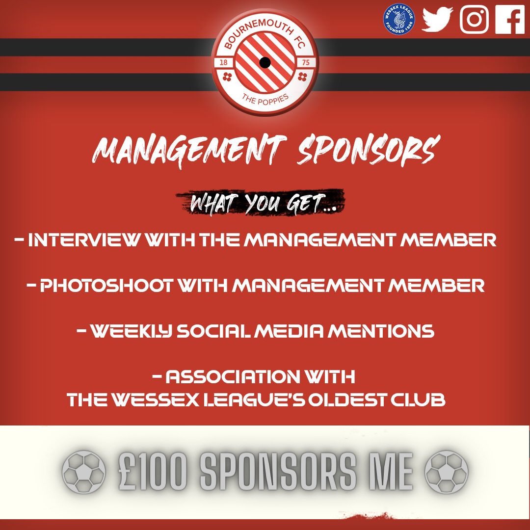 As we go to press, Poppies still have some player and management sponsorship opportunities to take advantage of.