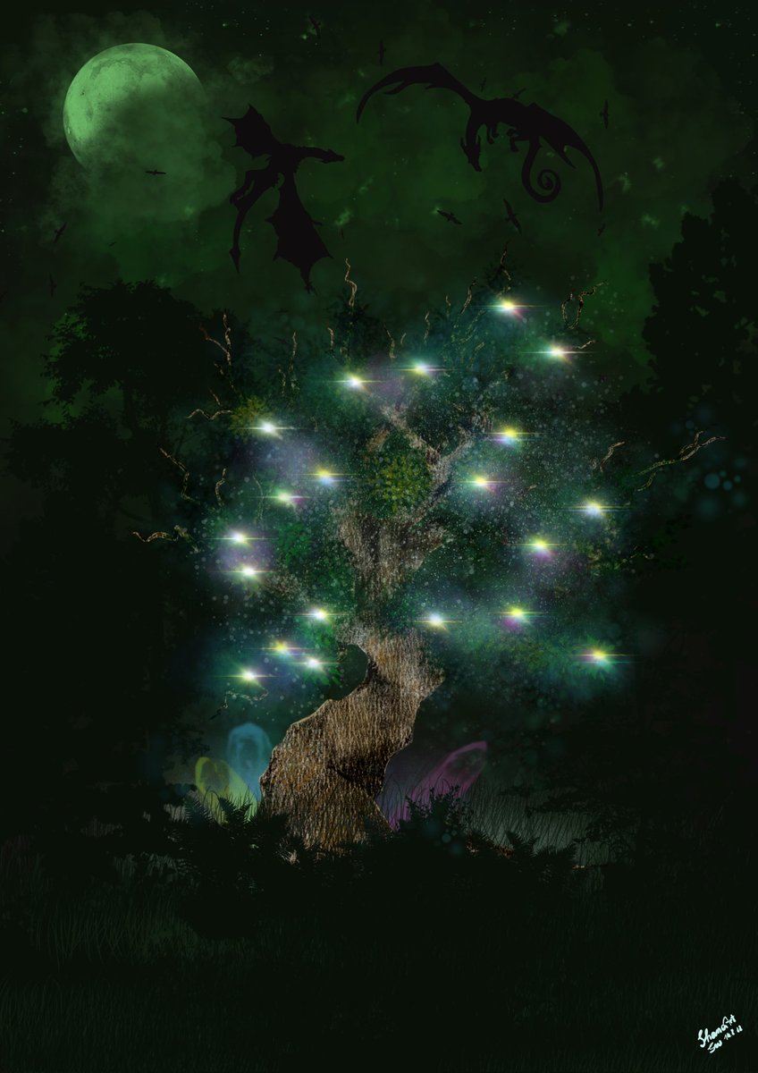 SandraWeingrab1's tweet photo. 301 follower and a new digital painting 🐲💙
#fantasy #fantasicart #digitalart #painting #artoftheday #dragons #magicwood #art https://t.co/cYV79229Ot