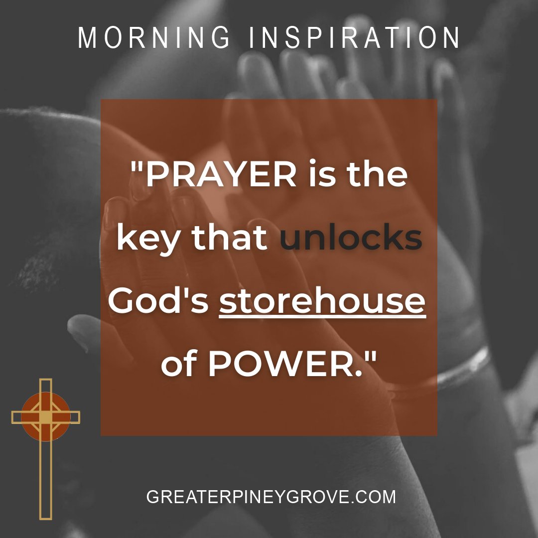 TheGroveATL's tweet photo. There is POWER in PRAYER. #morninginspiration #mondaymotivation #PrayOften #PrayerChangesThings #TheGroveATL https://t.co/MzkWfDcfXC