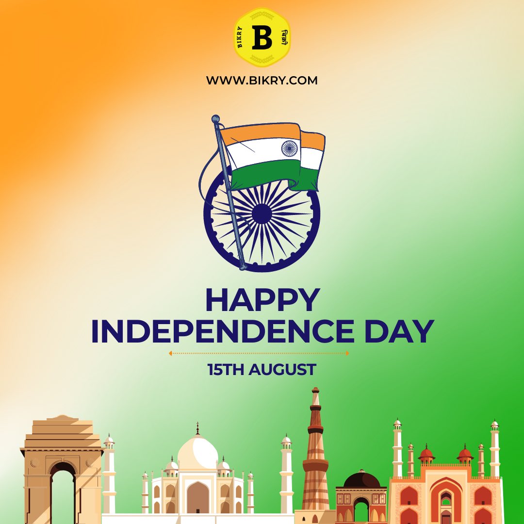 If today we are going to grow and prosper then tomorrow our country is going to grow with us. Wishing a very Happy Independence Day🇮🇳 to you. #IndependenceDay #15thAugust