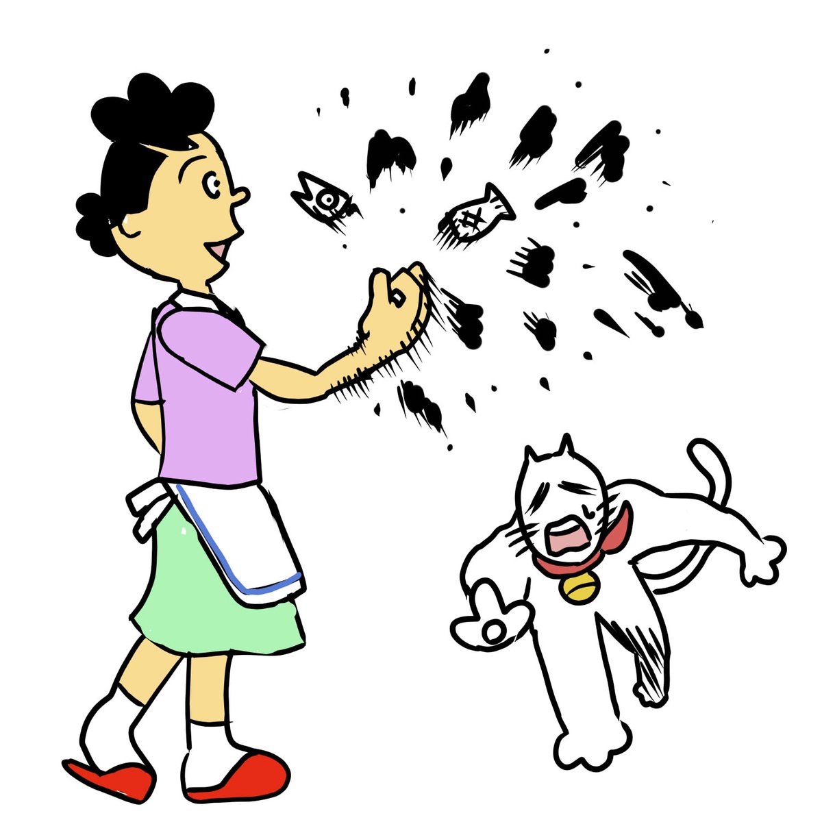 サザエさん 携帯クリーナー ストラップ タマ 配送員設置 ストラップ