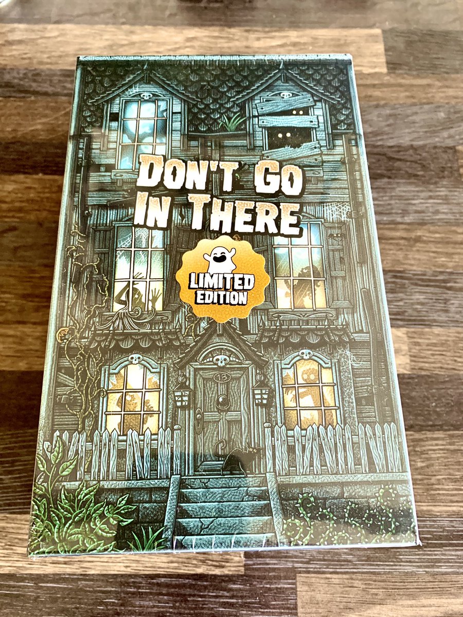 manoghosts's tweet photo. Was hoping my copy of @R2iGames #dontgointhere hadn’t got lost in the post. A gorgeous, dice tower game centred on kids in a haunted house with glow in the dark ghost dice. Can’t wait to jump in. (Extra points for the next level spooky box art 💪👻) https://t.co/JUn8mmoveG