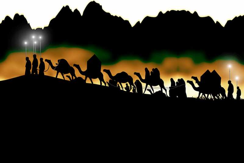 عَابُوا سَوادُكِ حِينَ سِرتِ بينهُم ، والبَدرُ يغمرهُ الظلام الأَسوَدُ .
#يازينب