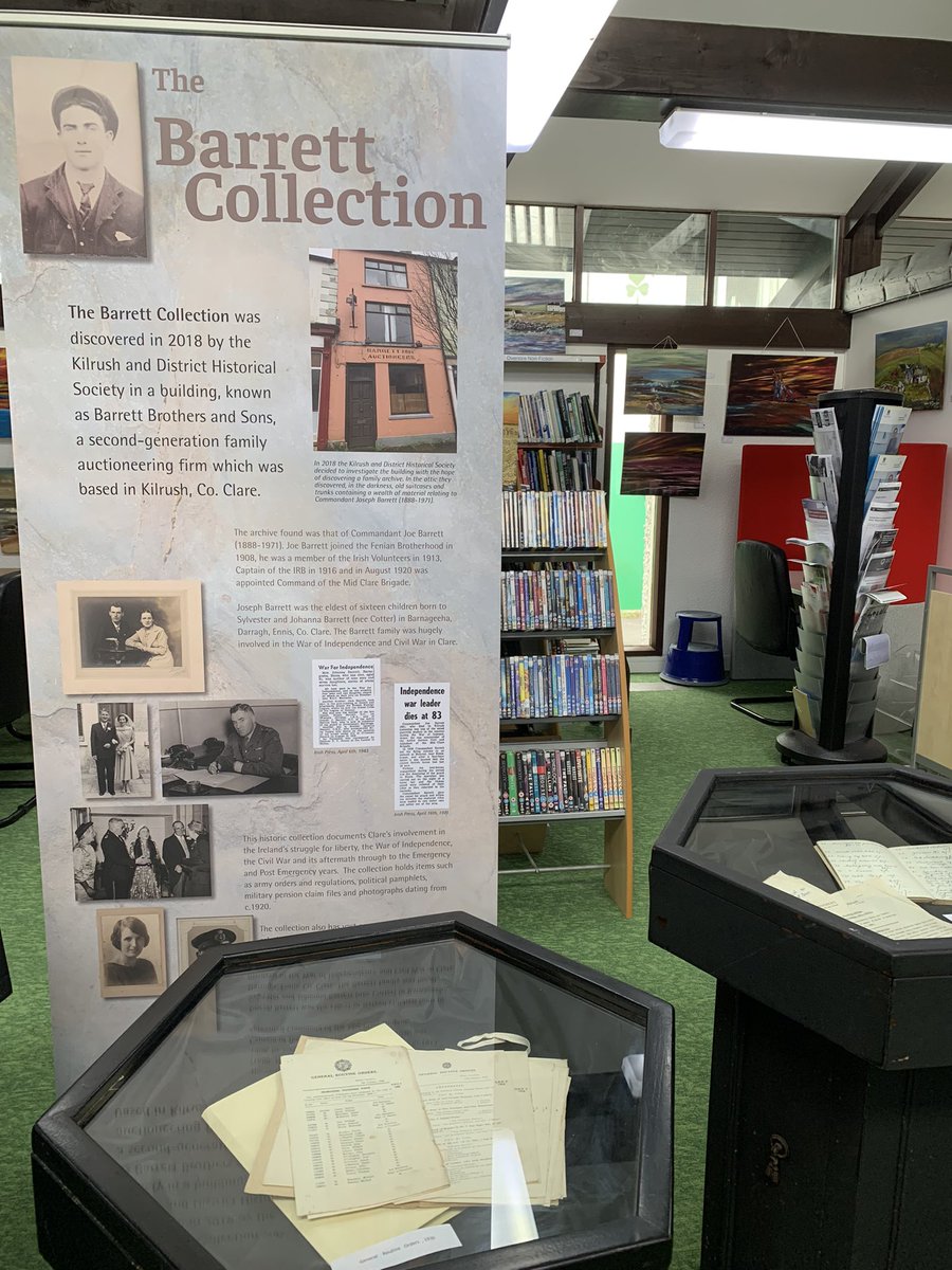 ClareCountyArchives (@clarearchives) on Twitter photo An exhibition containing material from the Barrett Collection will be on display in Kilrush Library for Heritage Week. This preservation project is thanks to a grant from the Heritage Council. <a href="/HeritageHubIRE/">The Heritage Council</a> #HeritageWeek2022 An exhibition containing material from the Barrett Collection will be on display in Kilrush Library for Heritage Week. This preservation project is thanks to a grant from the Heritage Council. <a href="/HeritageHubIRE/">The Heritage Council</a> #HeritageWeek2022