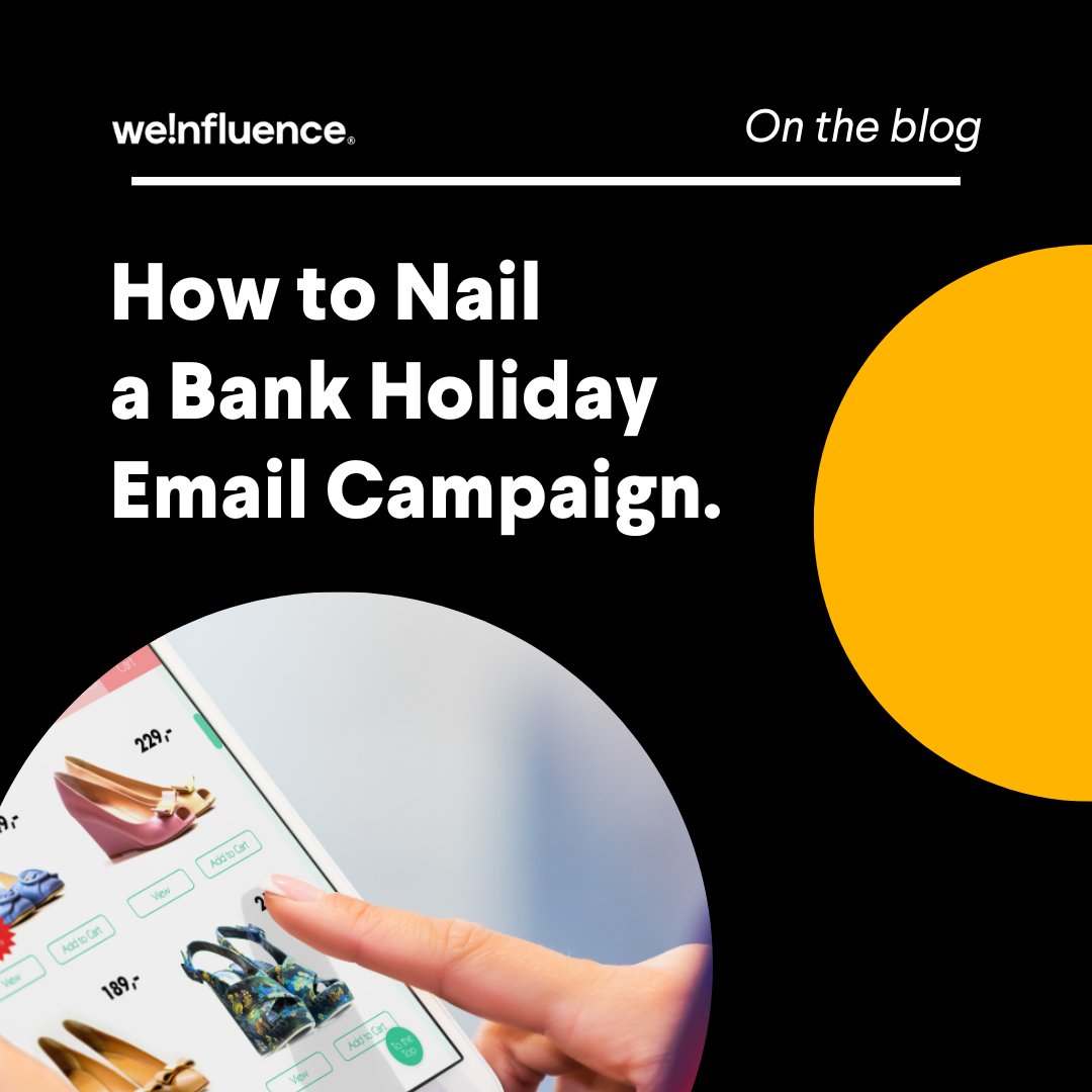 #Augustbankholiday is only a couple of weeks away &amp; email marketing should be top of your list to ensure your promotions land in your customers' inboxes just at the right time.

Check out our tips on how to nail a bank holiday #emailmarketing campaign!

weinfluence.co.uk/blog/how-to-na…