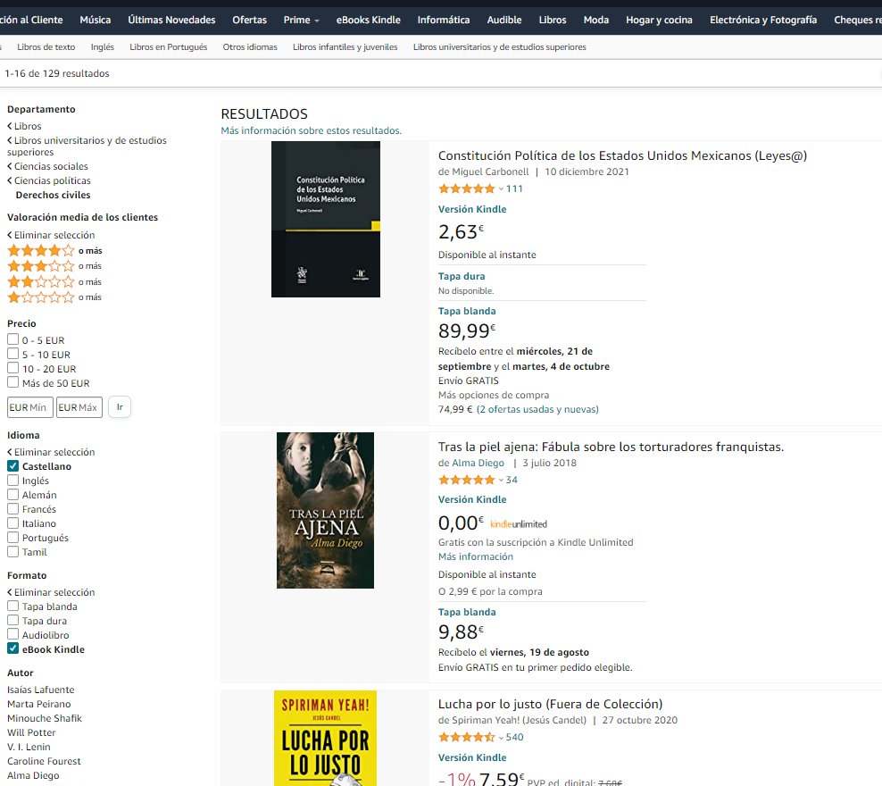 Almamara7's tweet photo. #Traslapielajena continúa entre los #bestseller #mejorvalorados de #Amazon #política y #derechosciviles
¿Lo has leído? https://t.co/d0a11zP4H4
#memoriahistórica #autismo💙 https://t.co/IpAN86U2np