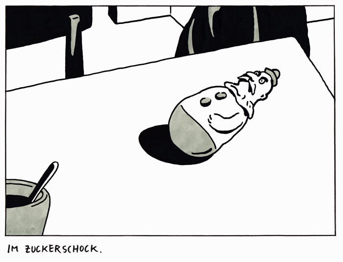 FrankNikol1's tweet photo. Im Zuckerschock.
In the sugar shock.
.
.
.
#drawing #contemporaryart #contemporarydrawing #franknikol #kunst #art #comic #singlepanelcomic #cartoon #penandink #onepicturestories https://t.co/qKWuPfGK9x