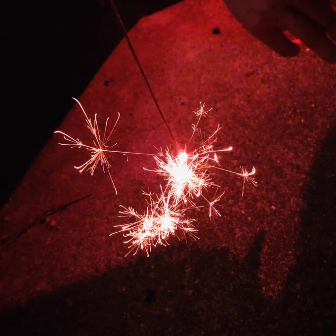 花火してた 