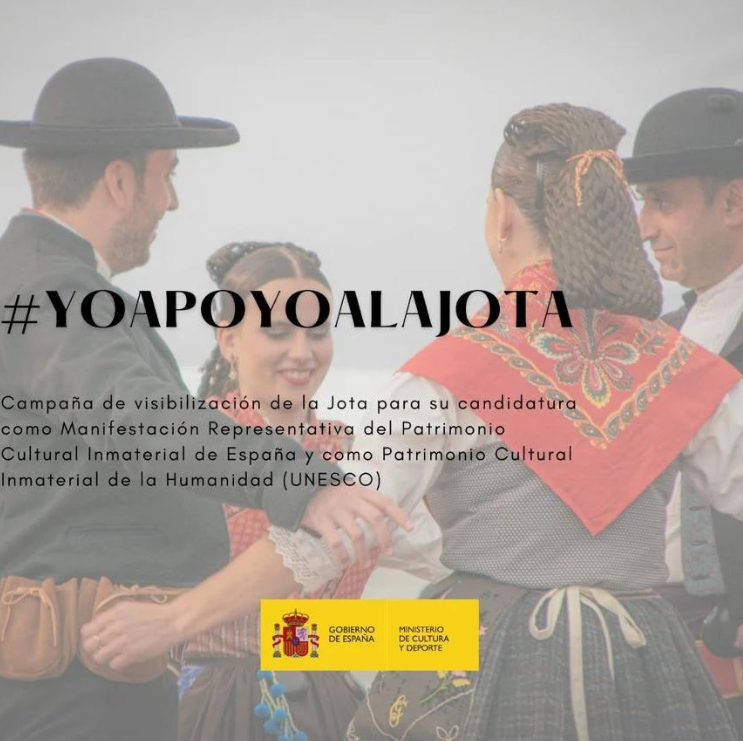 La DG de Patrimonio Cultural y BB. AA. y distintas CC. AA. trabajan en la declaración de la #jota como Manifestación Representativa del Patrimonio Inmaterial a nivel nacional. Y para mostrarla al mundo, Patrimonio Inmaterial de la Humanidad de la #Unesco. 💃

#yoapoyoalajota