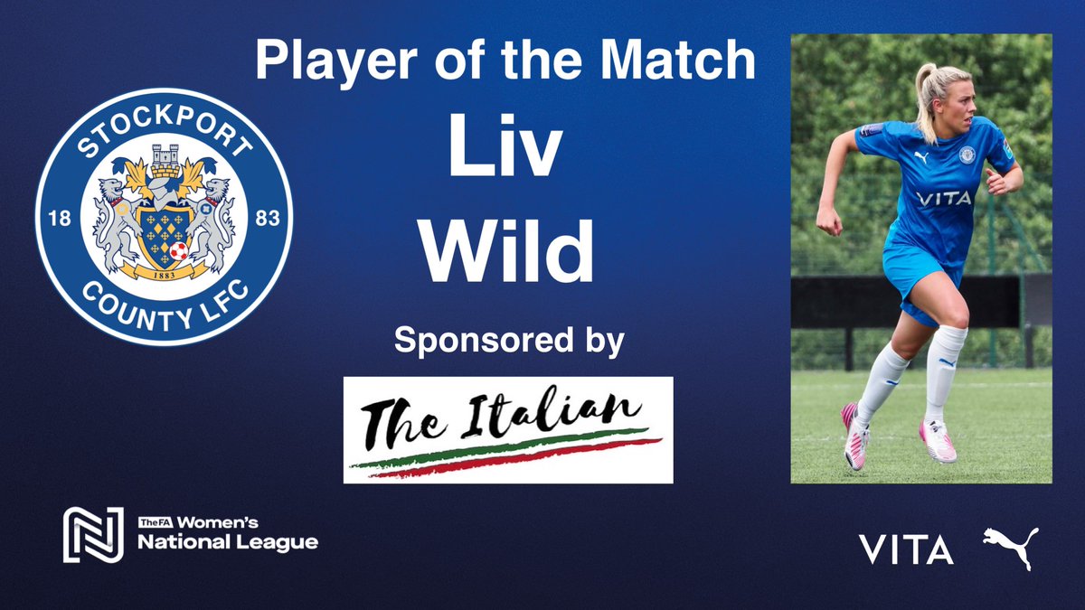 CountyWomen_'s tweet photo. PLAYER of the MATCH : The Team vote for Player of the Match from yesterday’s friendly v @SalfordCityFC Women went to midfielder Liv Wild @Livi_Wild who scored a worldie of a goal! 🌍 😲🔥

Congratulations Liv🍾🥂👍🏻⚽️

Liv is sponsored by @RomileyItalian 🙏🏻👍🏻⚽️

⚪️🔵🎩 #UTH #FAWNL https://t.co/qAFtdyFtz6