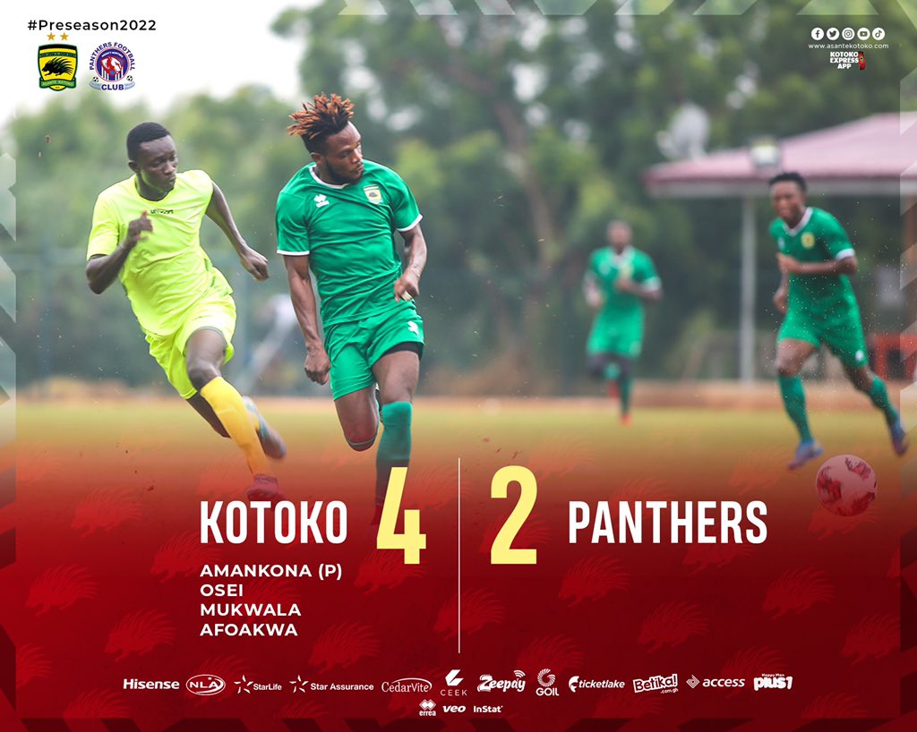 FULL TIME SCORE: 

#AKSC 4-2 PANTHERS FC 

#PreSeason2022🔥🔥
#Fabucensus