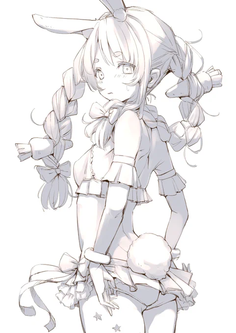 ぺこちゃんラフスケッチ Pekora Rough Sketch 