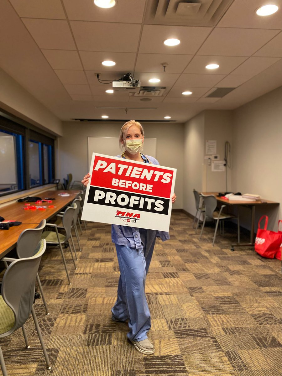mnnurses's tweet photo. The strike vote is underway across the Twin Cities and Twin Ports! #Yes2Strike #MNAReady #PatientsBeforeProfits #UnionStrong #1u https://t.co/J3ZdMoHFpn