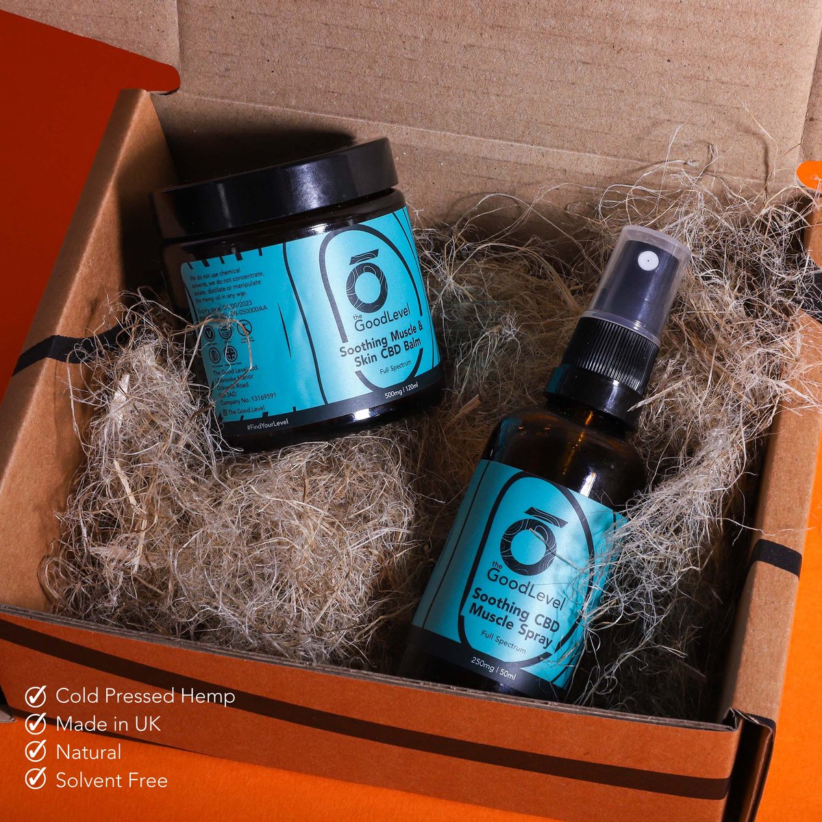 thegoodlevel's tweet photo. Happy to share our new Pain Relief Bundle.

Our CBD Muscle Spray and CBD Balm, made with cold pressed hemp, eucalyptus and wintergreen.

An incredibly natural solution to support your physical wellbeing. https://t.co/W0tEzQJTdV