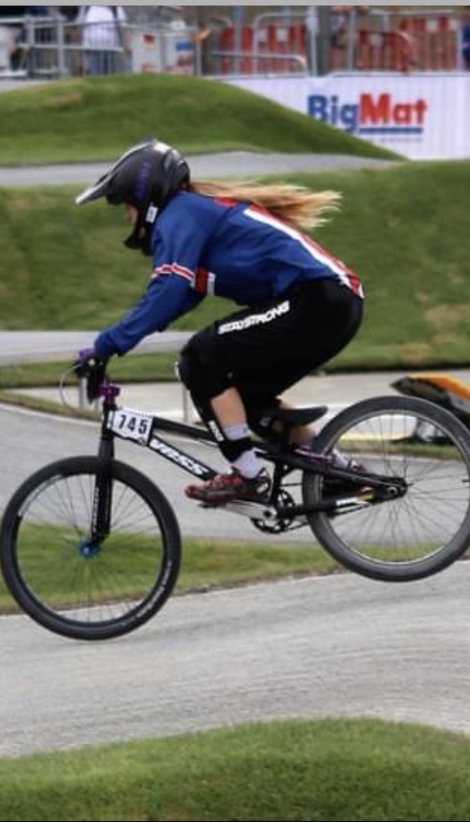 pikeyracing's tweet photo. After a Disastrous start to the bmx season and missing the first 4 rounds of the @bmxnationals abi made 6/6 A finals on cruiser and clawed her way to 7th in standings #AP04 https://t.co/15ihlyxluU
