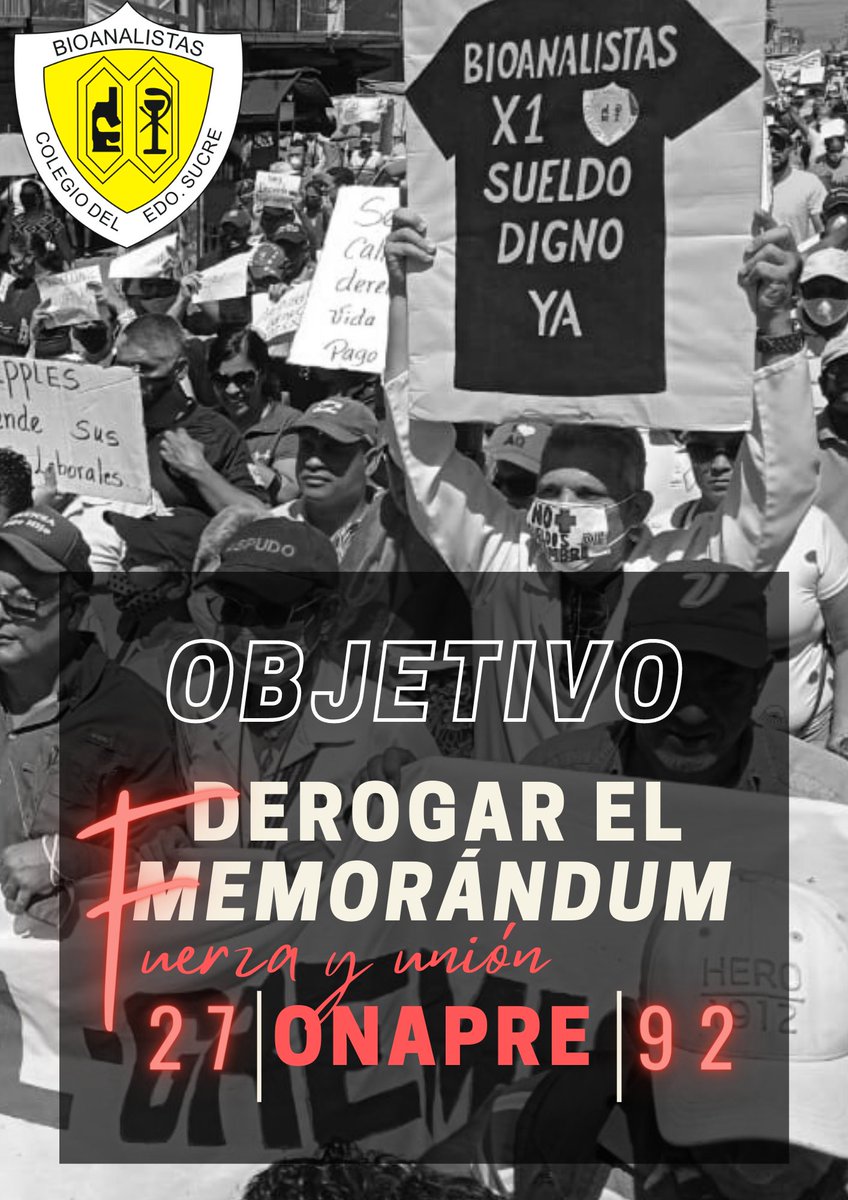 pedcarbrito's tweet photo. Aquí no se trata de que paguen el 100%  del bono vacacional y recreacional a docentes y jubilados, no el bono de salud. Se trata de eliminar el memorándum 2792 ONAPRE que nos roba nuestros sueldo y prestaciones. Es decir  destruye   las clausulas contractuales  #TodosALaCalle https://t.co/AtzweGUiQs