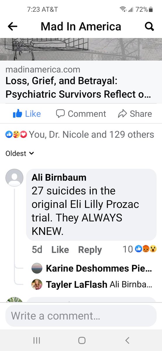 kyblueblood's tweet photo. 27 suicides in the original #Prosac trial
They ALWAYS knew!
#SSRIs #BigPharma
#988lifeline #Prescribedharm https://t.co/krPZkxETgh