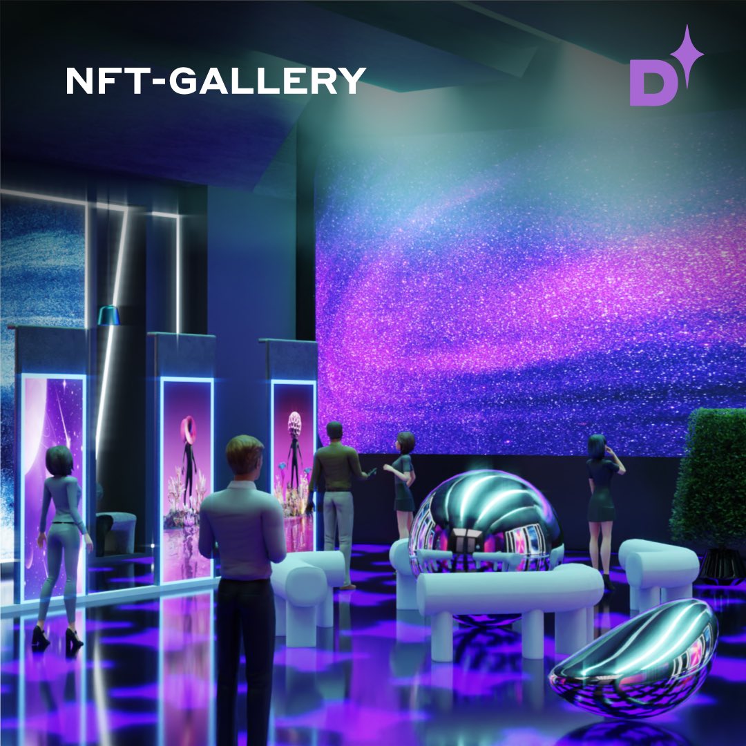 dexartmetaverse's tweet photo. Today we've prepared a new scene from DEXART for you ✨ It's a virtual gallery where the artworks of digital artists will be exhibited. 

#Web3 #Metaverse #NFT #NFTgallery https://t.co/obkAbBhl2r