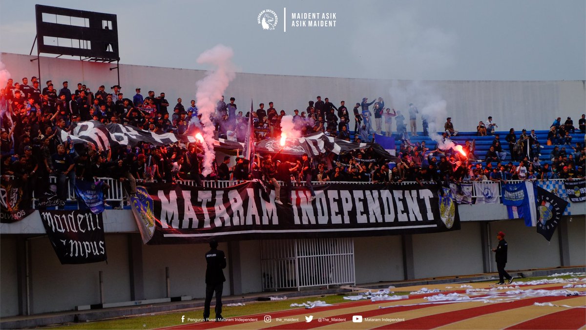 The_Maident's tweet photo. Ada rindu yang sudah diUTARAkan. Gemuruh tribun utara MKYK menjadi bukti kecintaan kami kepada @PSIMJOGJA . Ingat target musim ini untuk naik kasta! Berbenahlah!
#AYDK
#TheMaident
#MaidentAsik
#reworewo https://t.co/itO9ktOzrJ