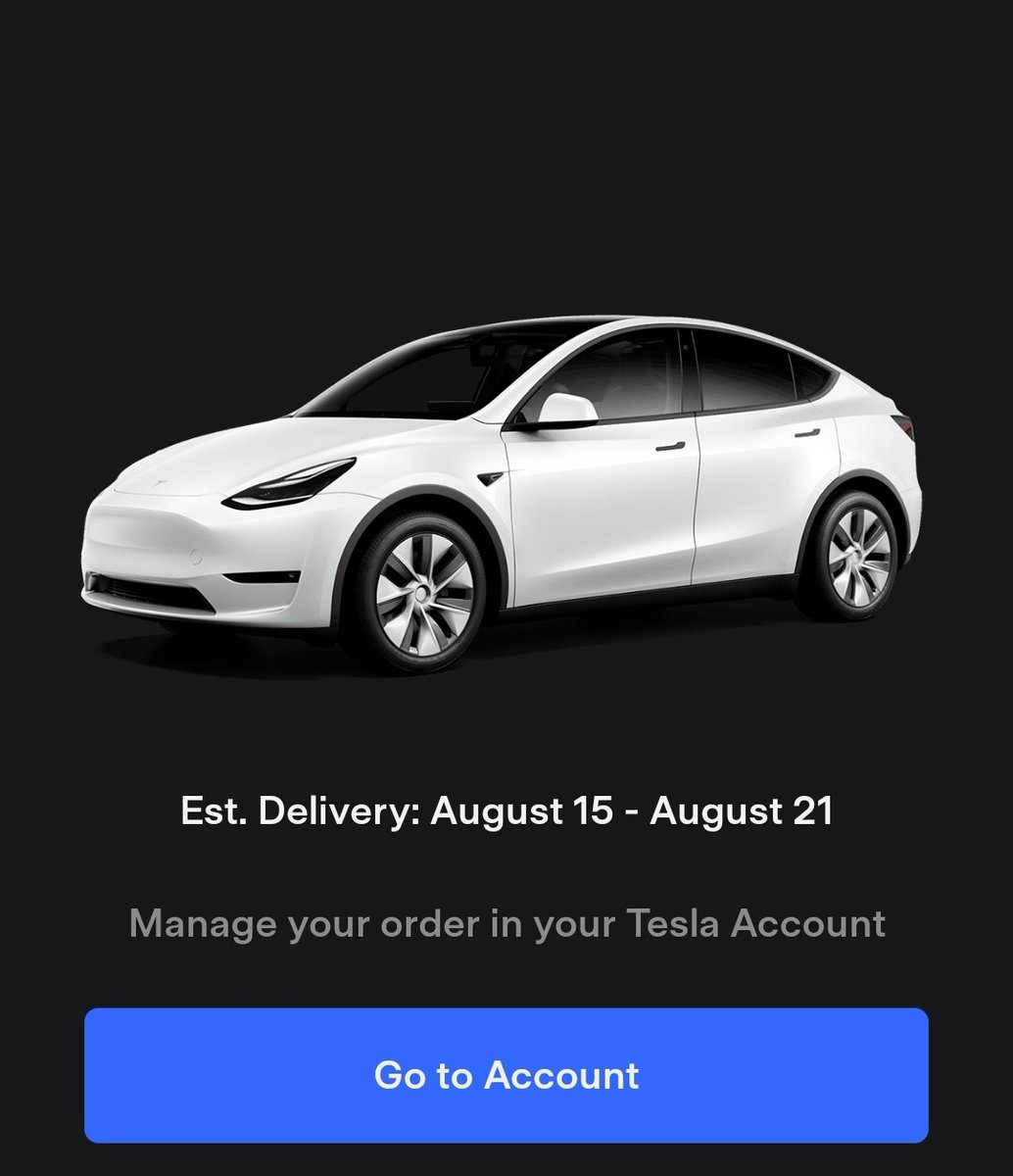 Update on my Model Y reservation/order:

I got a VIN from Shanghai. Told them that my bank won't send the money in time for delivery.
Lost VIN.
Got promised a new VIN, delivery until September 12th.
Got a new VIN today.
A Berlin VIN.

I'm so happy. Already paid.