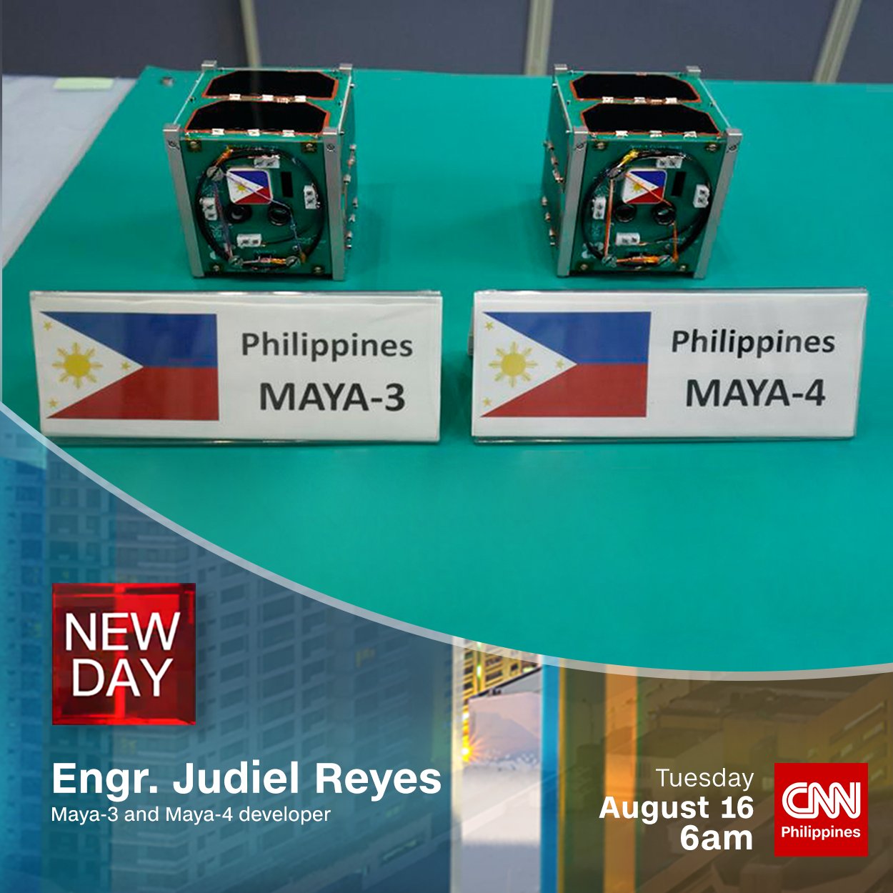 Cnn Philippines Welcome Home Filipino Made Cube Satellites Maya 3 And Maya 4 Have Returned To Earth After A 10 Month Mission Engr Judiel Reyes One Of The Satellite Developers Joins Us Tomorrow Cnn Philippines Welcome Home Filipino Made Cube Satellites Maya 3 And Maya 4 Have Returned To Earth After A 10 Month Mission Engr Judiel Reyes One Of The Satellite Developers Joins Us Tomorrow