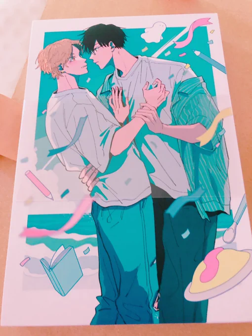 新刊には先着で表紙絵ポストカードをお付けします※数に限りがございますのでご了承の程よろしくお願いします。 