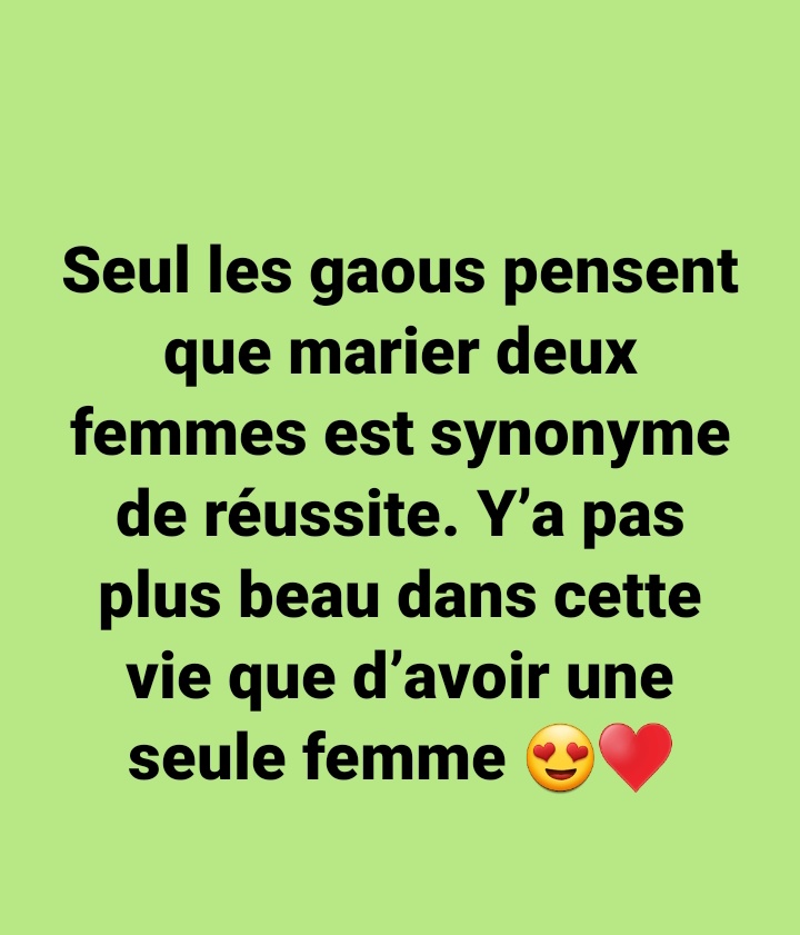 Aissatoudiague's tweet photo. 💃💃 one one c'est bon hein mais 2 aussi c'est pas mal #lesgars vous en dites quoi?
Vive la masculinité positive
#lesgos arrêtés de stressé les hommes ohhh 🙃😄😀moi je me s'en va 🏃♀️🏃♀️excellente journée à tous. https://t.co/jQFEOWjiXY