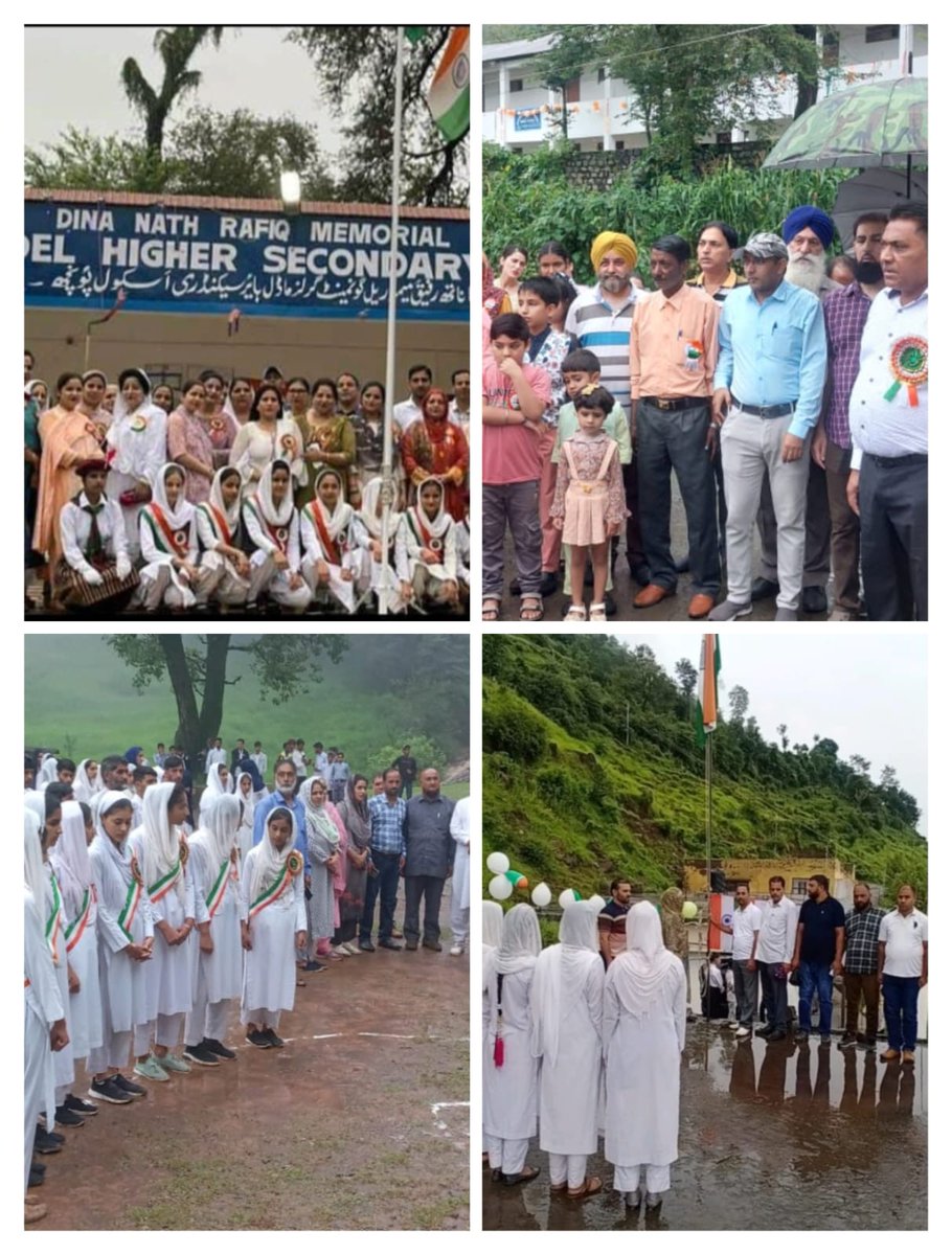 CEOPOONCH's tweet photo. Some glimpses of 76th Independence Day celebration In schools of Poonch district https://t.co/1lfzMYatUB