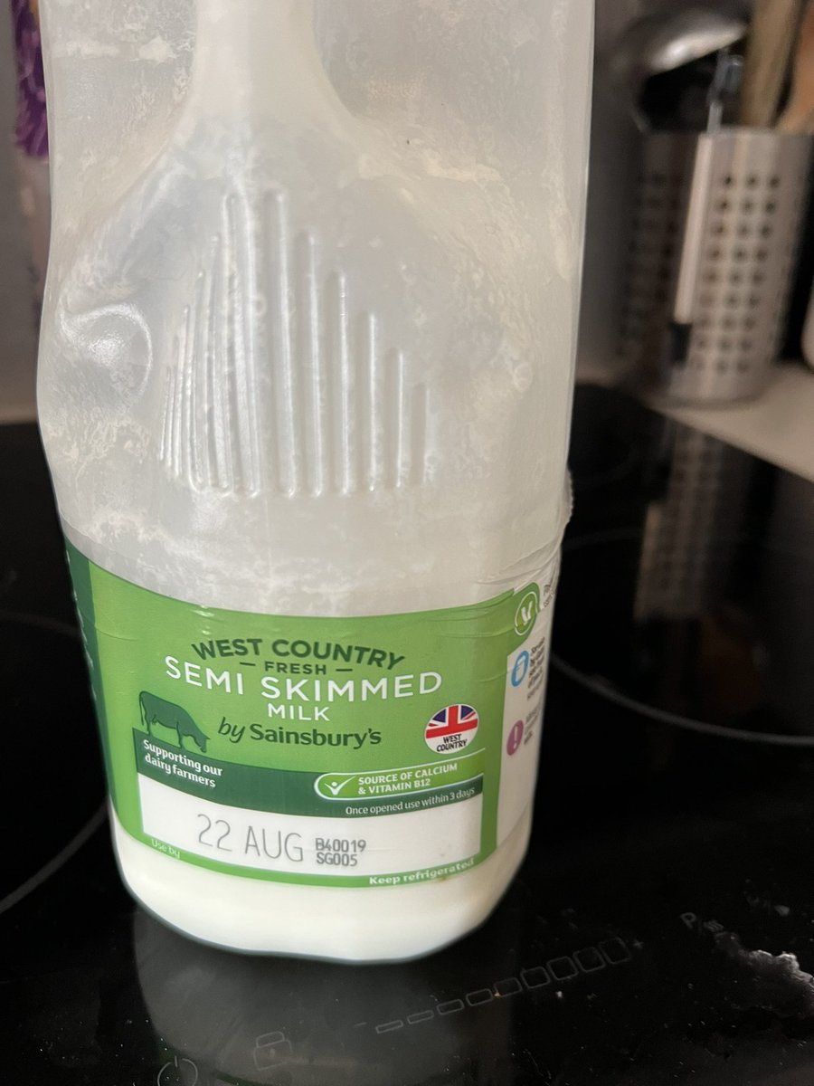 MrJoey71000's tweet photo. @sainsburys Why is it every time I’ve bought milk from you in the last month it’s gone off well before it’s best before date? Here’s the latest one, very annoying. https://t.co/IZ5jpcGnA9