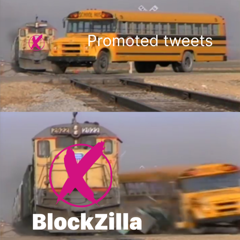 Blockzilla_ext's tweet photo. Let's make this the very last promoted tweet you will ever see!

Get rid of promoted tweets -> https://t.co/vXba8f4tTo