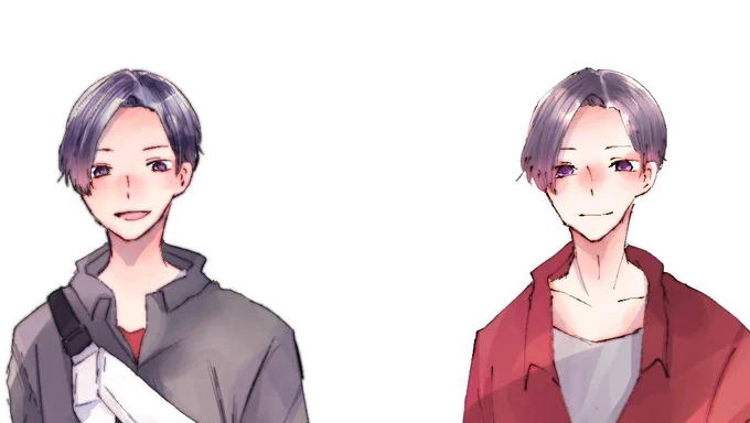 一年越しに立ち絵を描いたんだけど割と塗りを頑張った 
