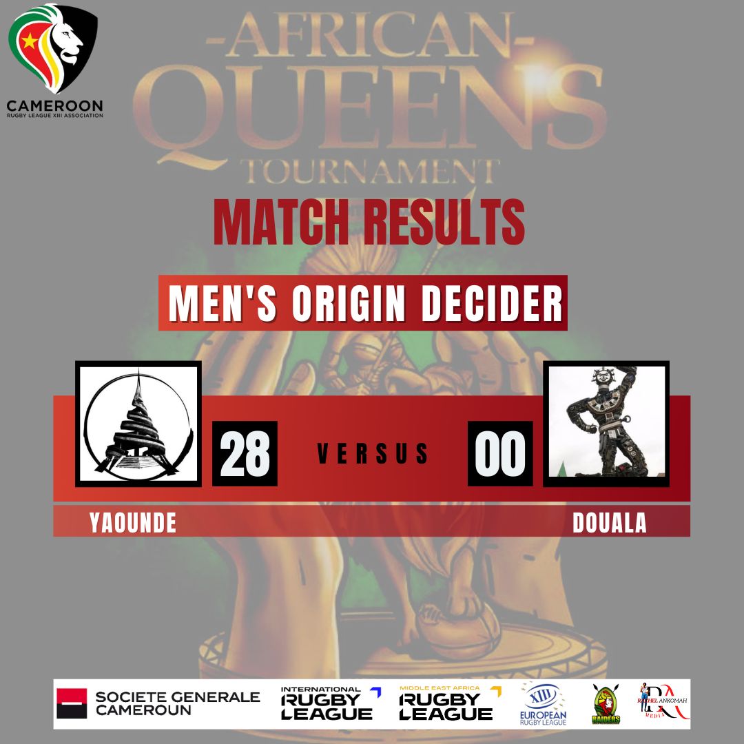 African Queens 🇨🇲
Rugby League Tournament 
#
Raiders Rugby League
Academie CHAMPIONNE👏🏿👏🏿👏🏿